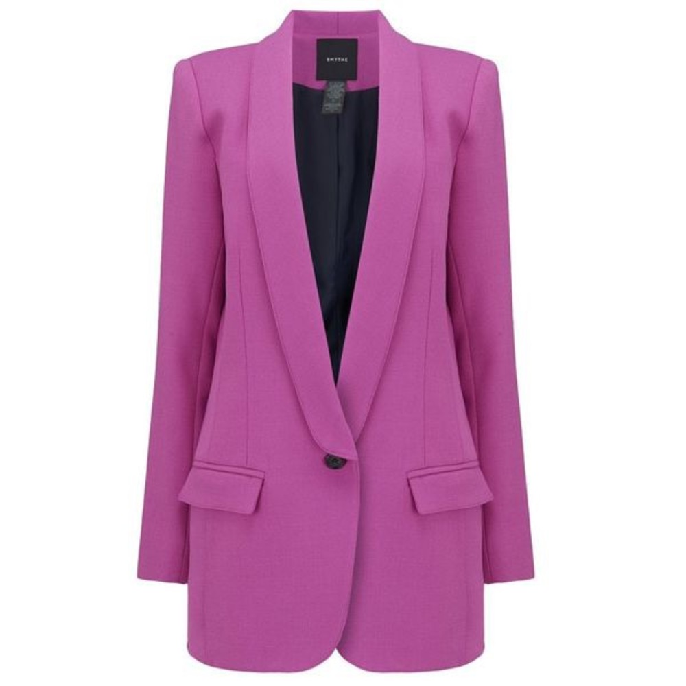 Smythe Long Shawl Blazer - Violet NWT